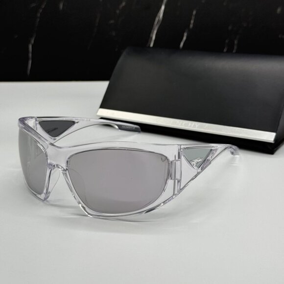 NEW GV40051I 26C GIVENCHY SUNGLASSES TRANSPARENT GREY UNISEX EYEWEAR GIVENCHY - Picture 2 of 12